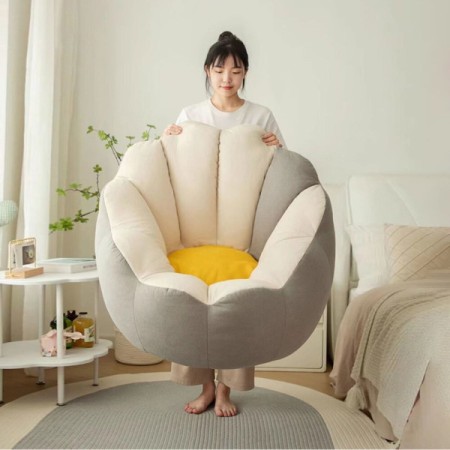 빈백 쇼파 쿠션 의자 1인용 대형 스툴 소파 편안한 무중력 패브릭 침대 인테리어 안락의자 -데미안